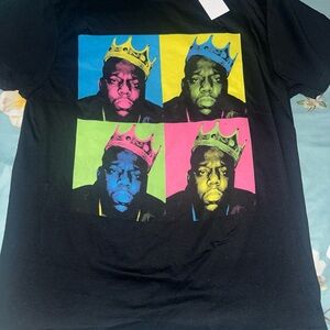Notorious B.I.G T-Shirt Mens M Black Biggie Smalls King Crown Rapper unisex icon